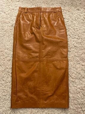 CO Tailored Pencil Skirt in Leather - NEW!